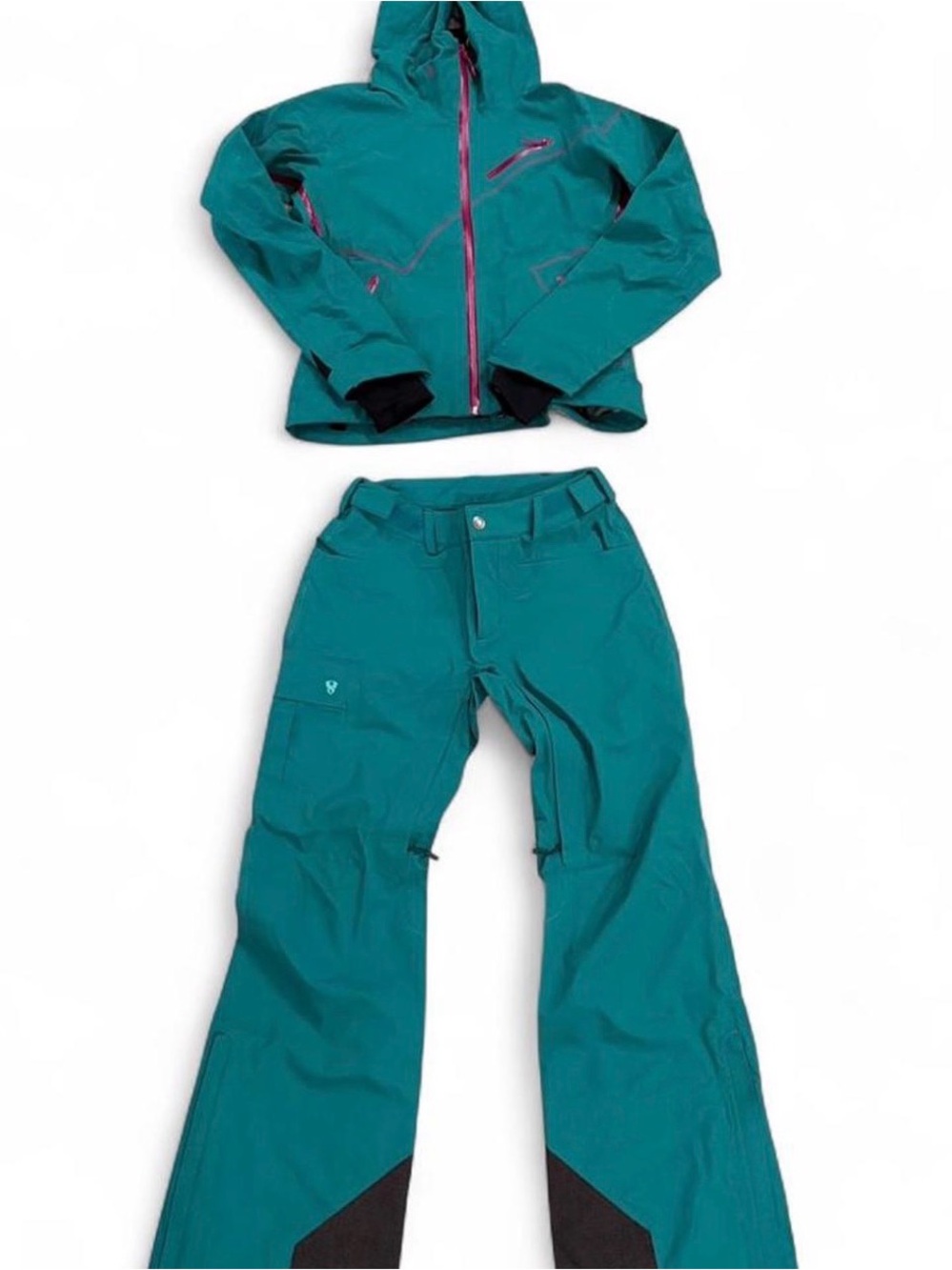 Stoic Women’s Ski Snowboard Jacket & Pants Set Small Teal Waterproof Winter Suit